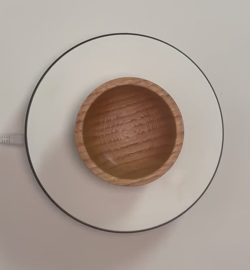 #2338 Small Quartersawn Red Oak Wooden Bowl  4 7/8" x 2"