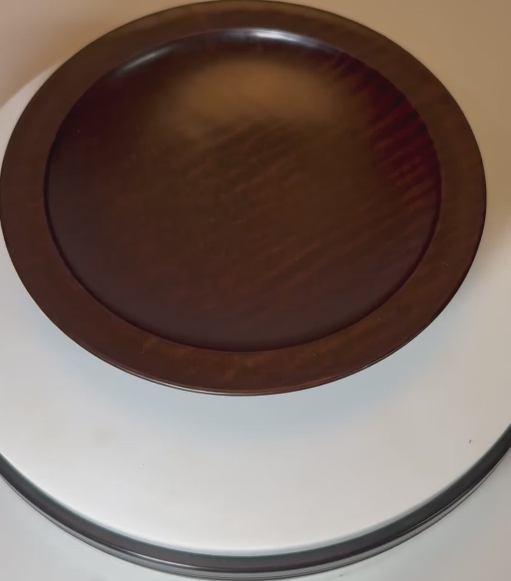 #2700 Thermally Modified (Roasted) Tiger Maple Wooden Bowl  (7" x 1 1/8")