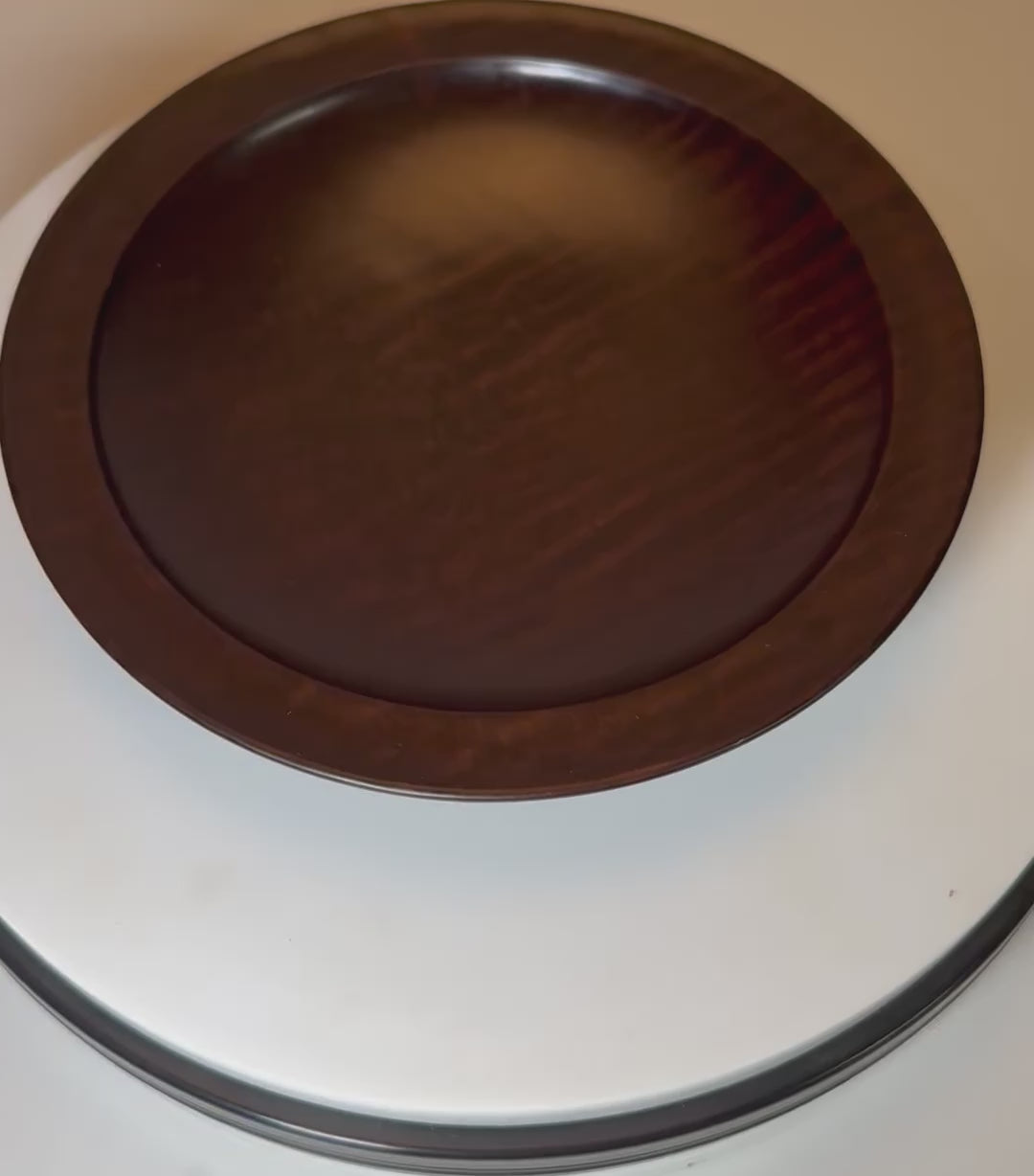 #2700 Thermally Modified (Roasted) Tiger Maple Wooden Bowl  (7" x 1 1/8")