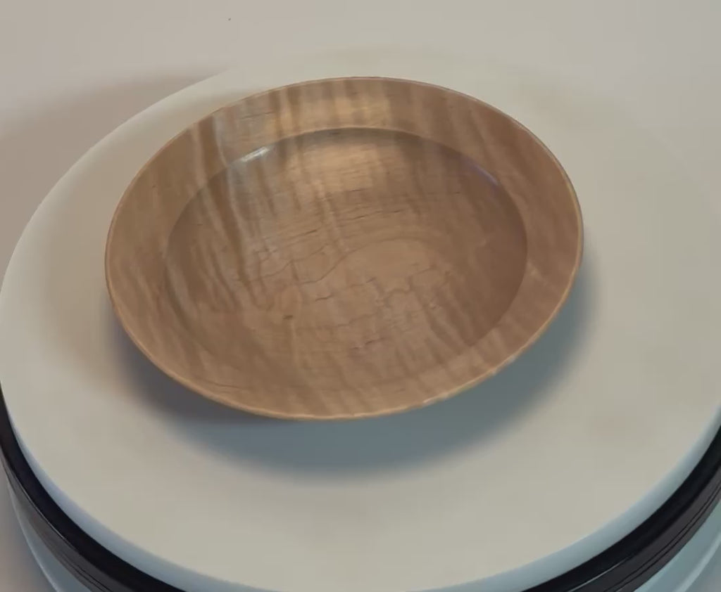 #2725 Tiger Maple Wooden Ring Dish  (6" x 1")
