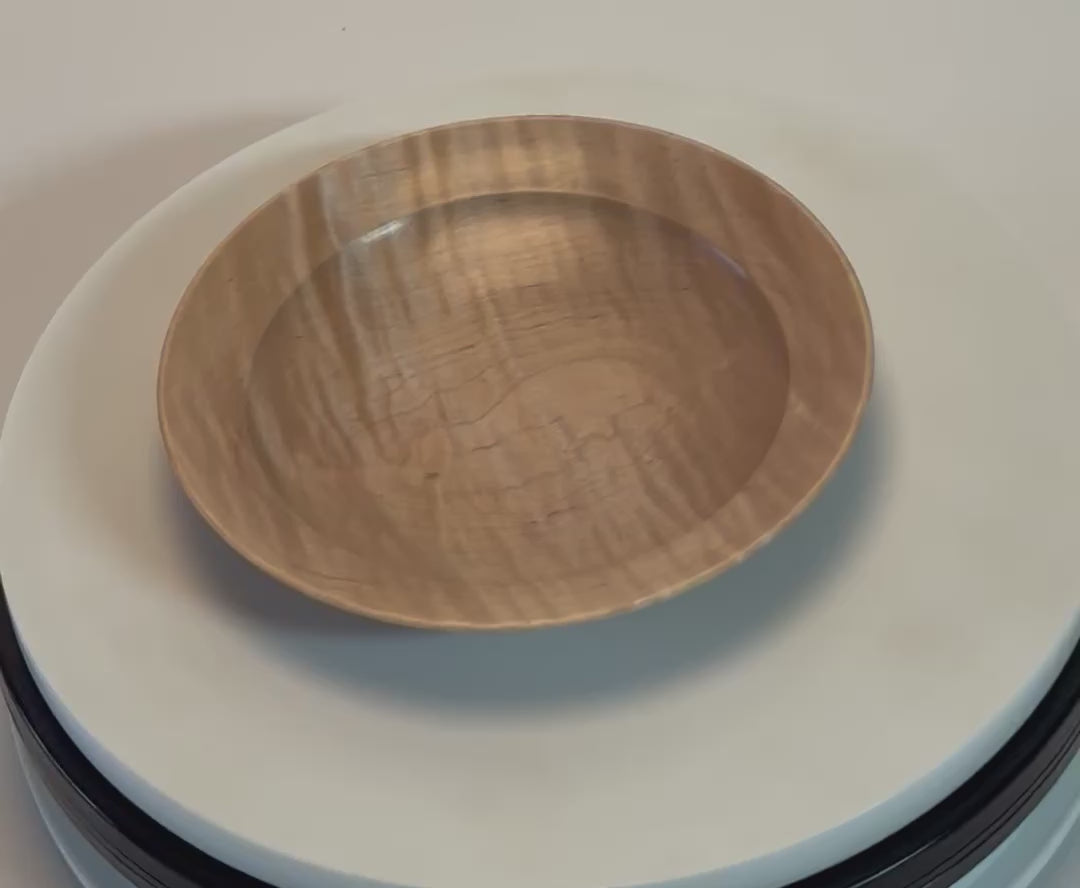 #2725 Tiger Maple Wooden Ring Dish  (6" x 1")