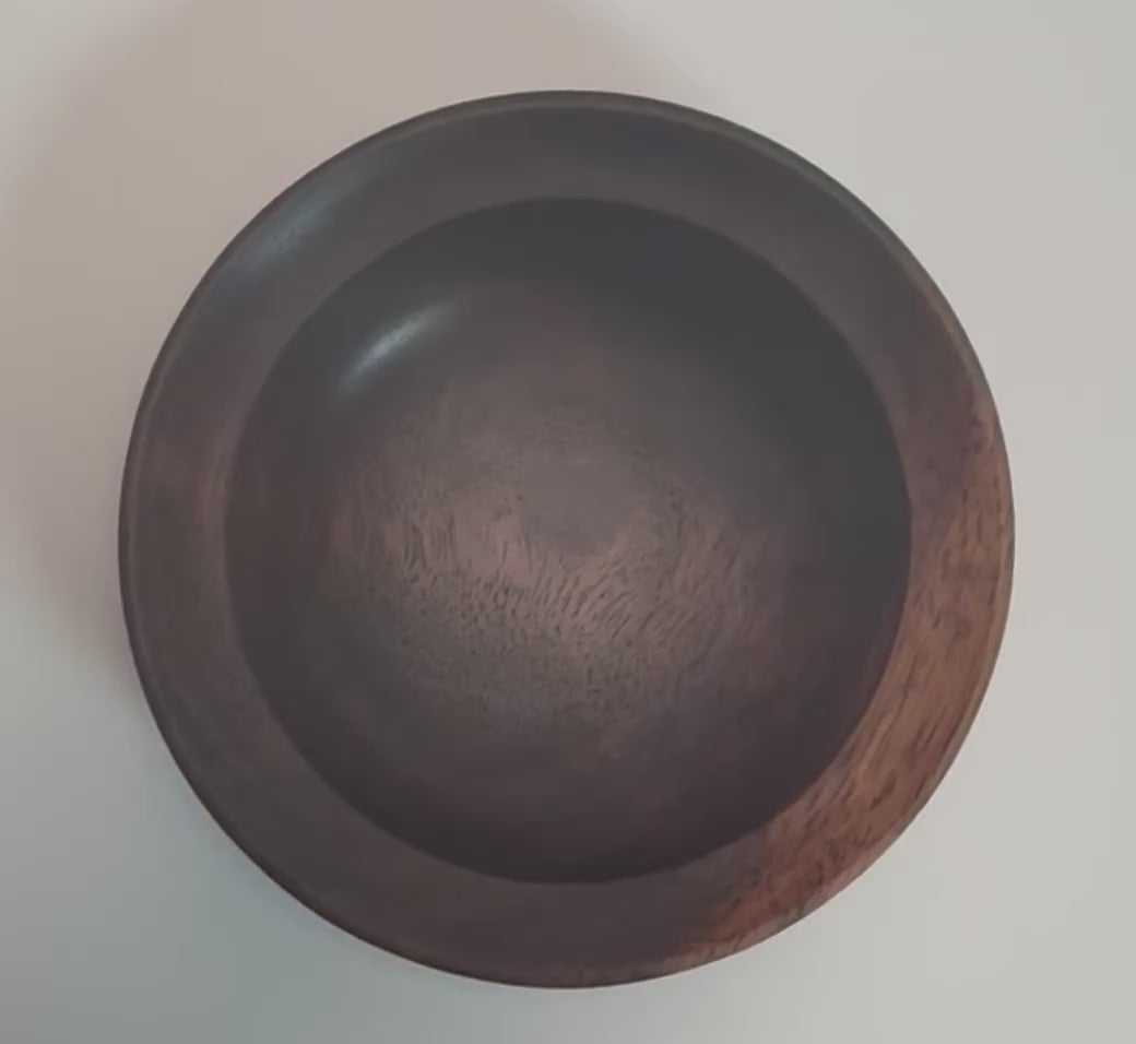 #2645 Claro Walnut Wooden Ring Dish  4" x 7/8"