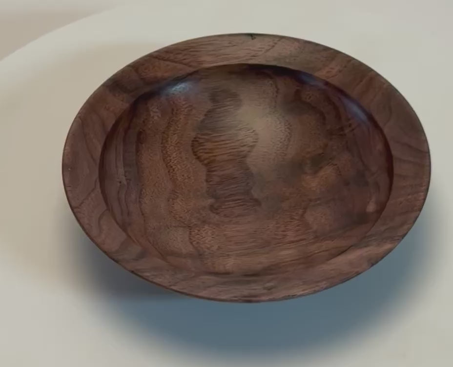 Curly Wild Black Walnut Wooden Ring Dish  #2736  (4 7/8" x 1 1/4")
