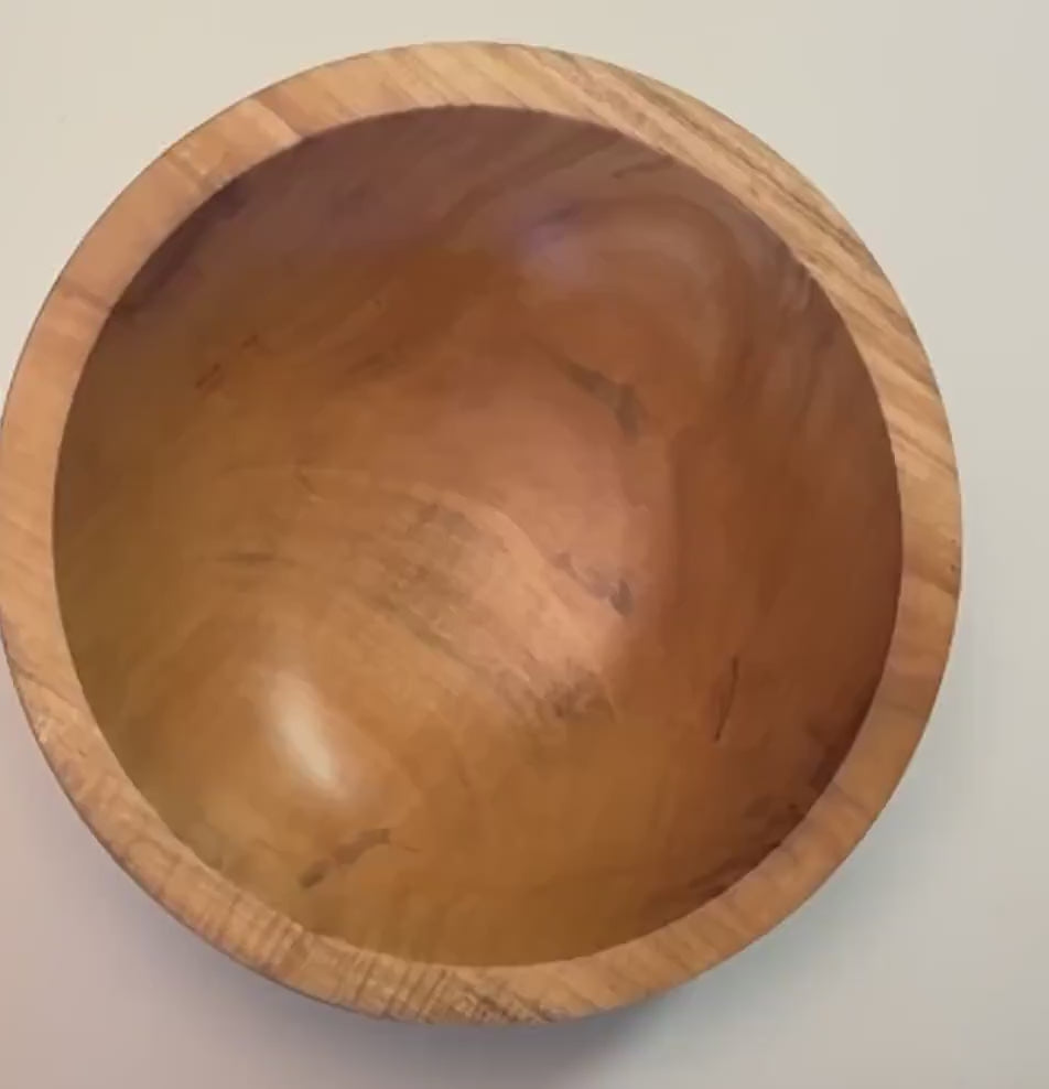 #2301 Sugar Maple Wooden Bowl  9 1/4" x 3"