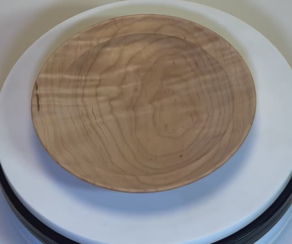 Curly Tiger Sugar Maple Wooden Ring Dish  #2727  (6 3/4" x 1")