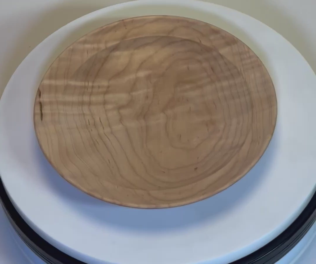 Curly Tiger Sugar Maple Wooden Ring Dish  #2727  (6 3/4" x 1")