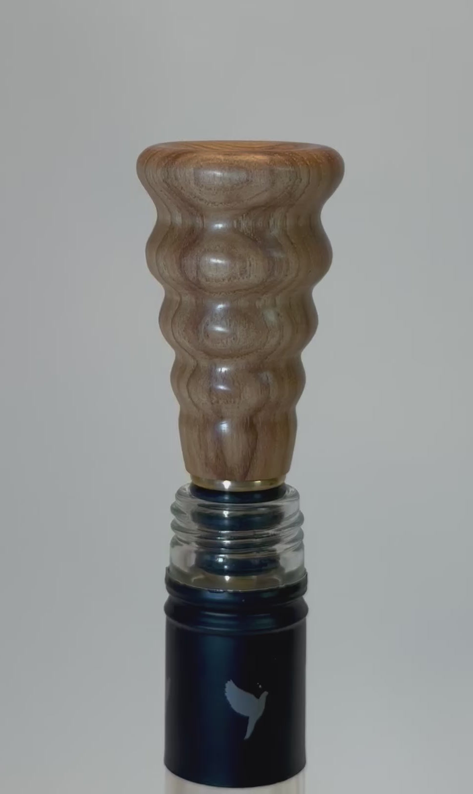 #2758 Hickory Wooden Wine Stopper  (4" x 1 5/8")