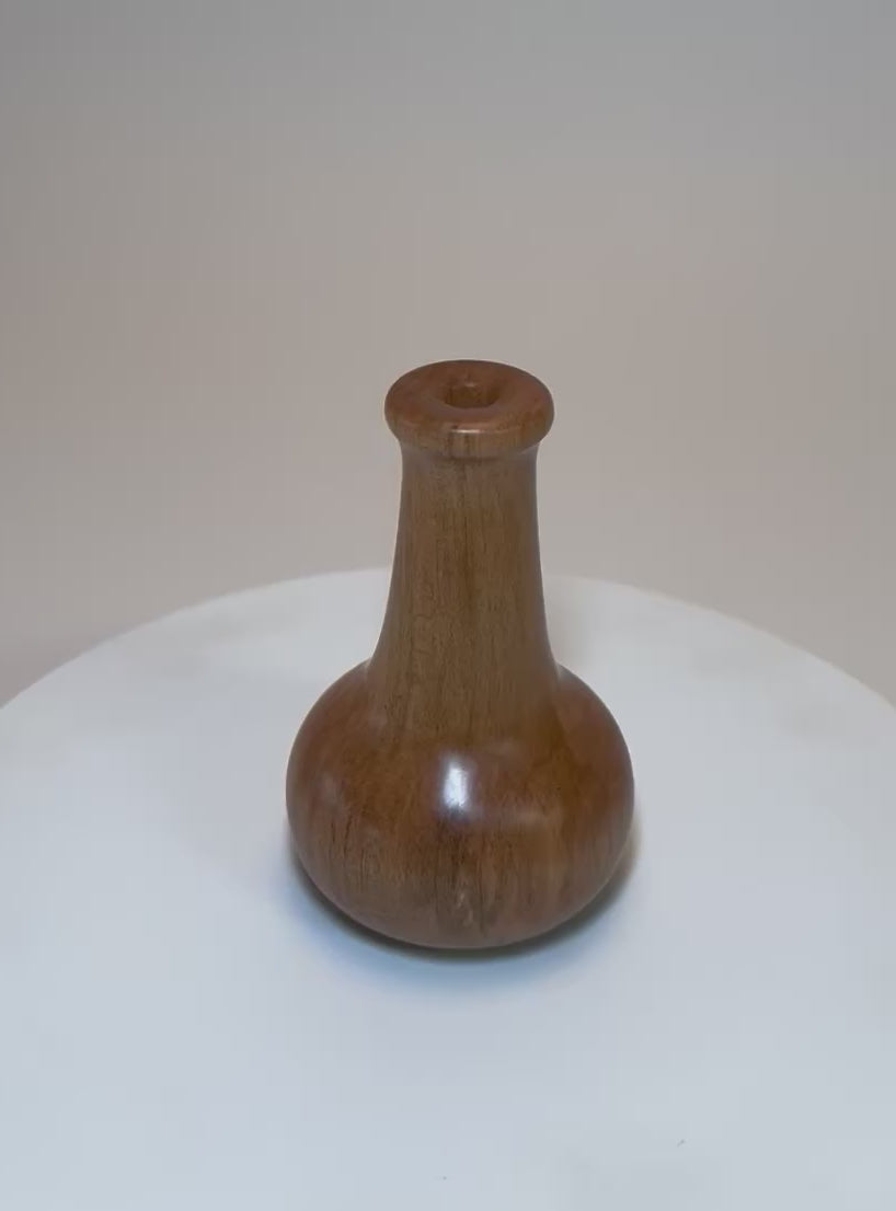 Video demonstration of ambrosia maple weed pot showing unique beetle-stained grain and craftsmanship