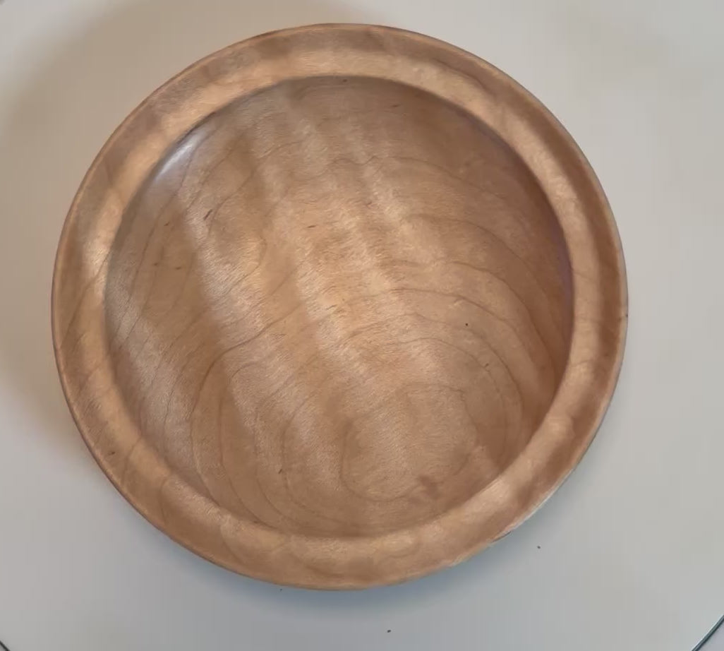 #2676 Tiger Sugar Maple Wooden Ring Dish  (5 3/8" x 1")