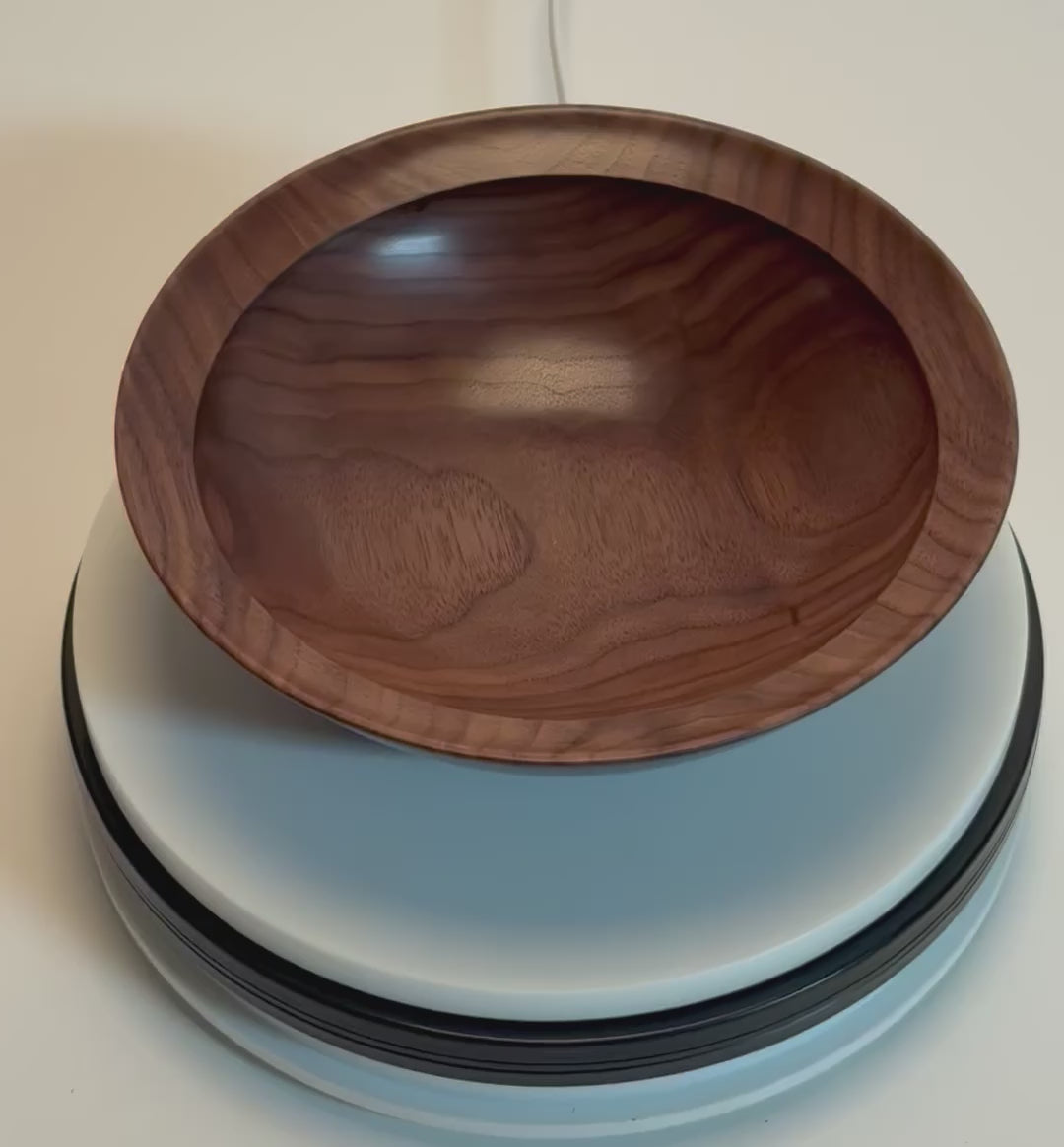 #2718 Curly Wild Black Walnut Wooden Bowl  (8 1/2" x 2 5/8")