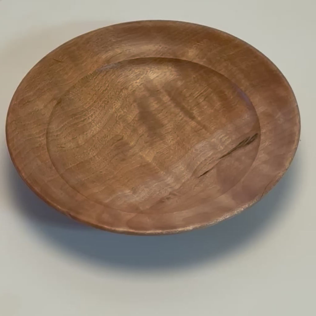 #2731 Quilted Big Leaf Maple Wooden Ring Dish (4 3/4" x 7/8")