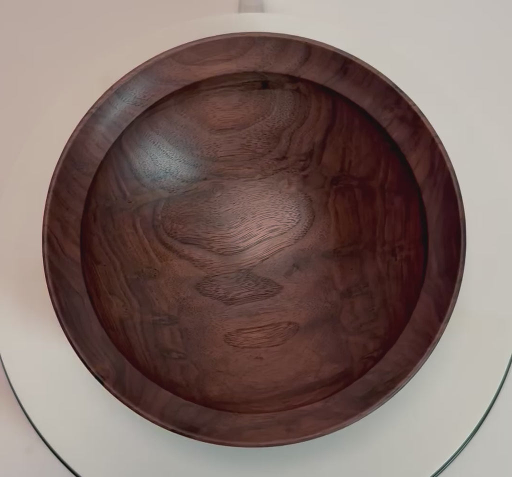 #2640 Wild Black Walnut Wooden Bowl  6 1/2" x 2 1/8"