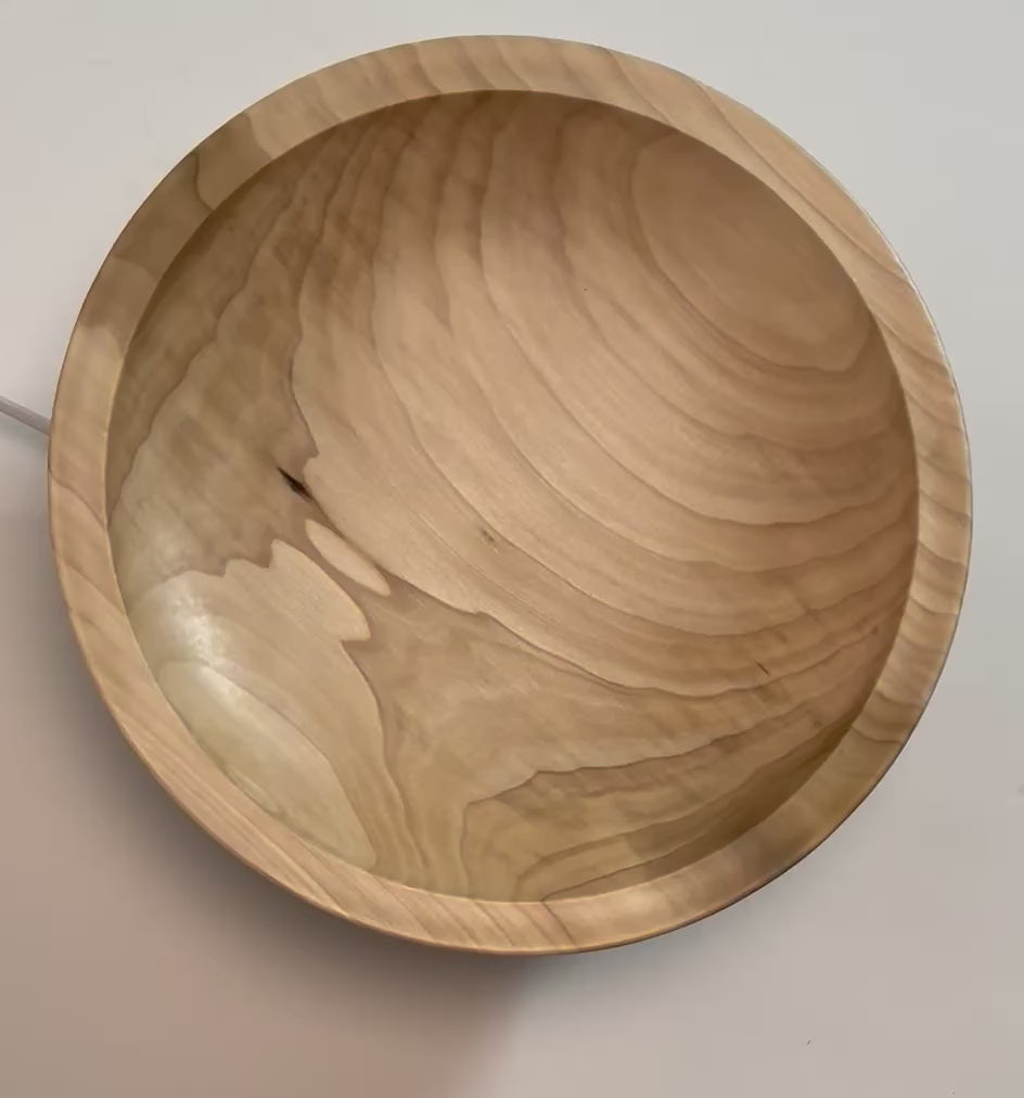 #2480 Tulip Poplar Wooden Bowl  11 3/4" x 2 1/8"