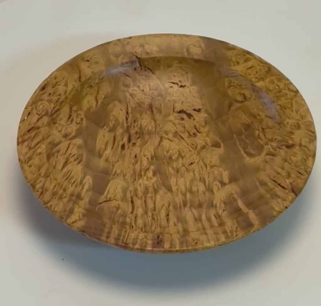 #2729 Mulberry Burl Wooden Ring Dish  (4 5/8" x 1")