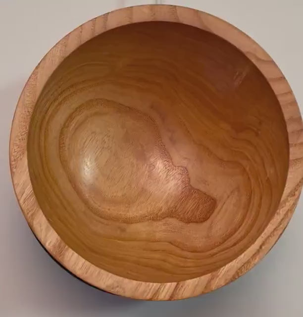#1901 Locust Wooden Bowl  9 3/8" X 4"  Locust Bowl  Honey Locust Bowl